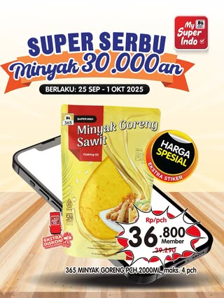 Promo minyak goreng Superindo. (ig superindo)